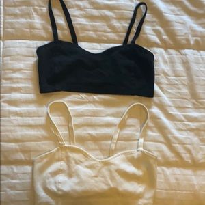 2 lightly worn brandy Melville bralette